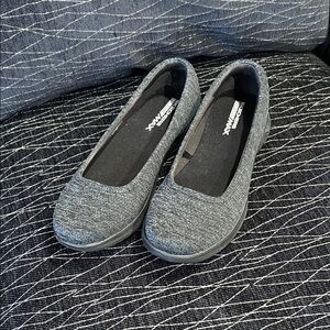 Skechers Women's Charcoal Slip-On Flats